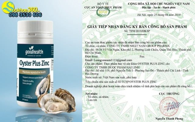 Viên uống Oyster Plus Zinc có tốt không?