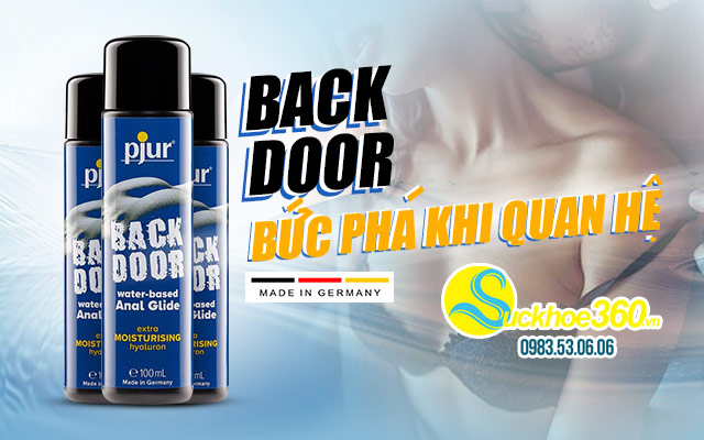 Pjur Backdoor – Water-Based Anal Glide gel bôi trơn quan hệ cửa sau