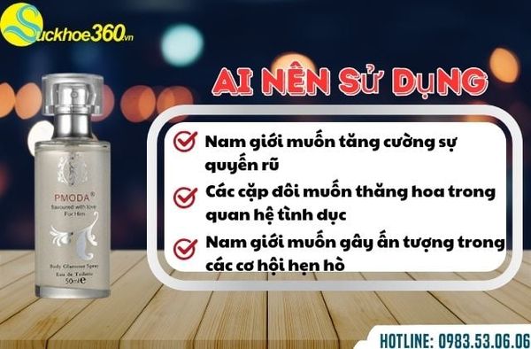Đối tượng sử dụng Pmoda For Him