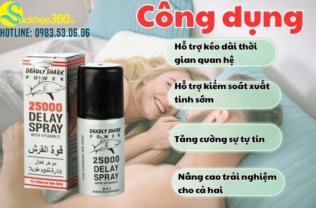 Power 25000 Delay Spray có công dụng như thế nào?