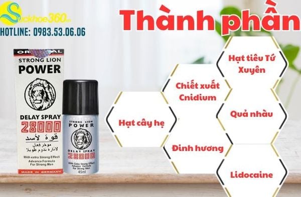 Thành phần nổi bật trong Power 28000