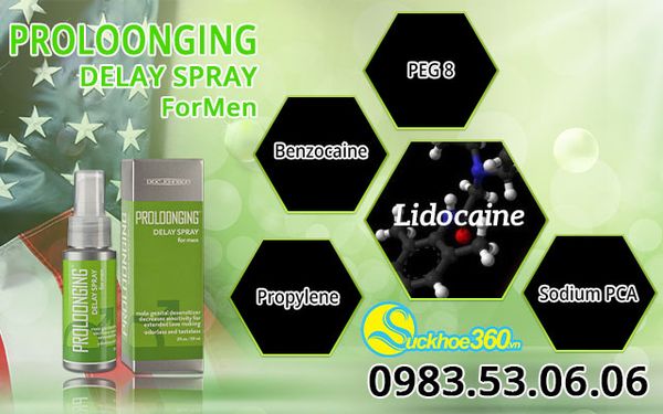 thành phần proloonging delay spray for men