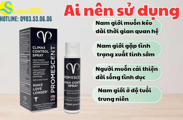 Đối tượng sử dụng Promescent