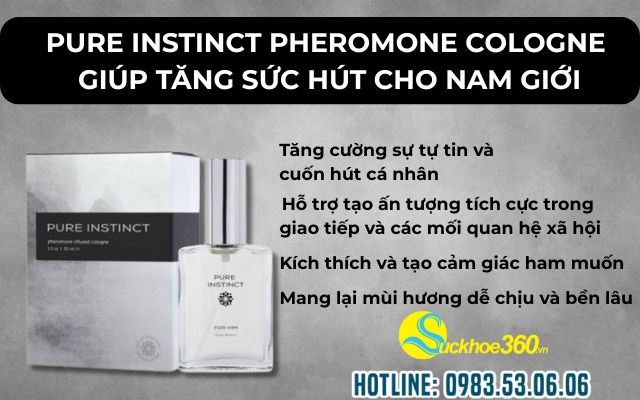 Công Dụng Pure Instinct Pheromone Cologne