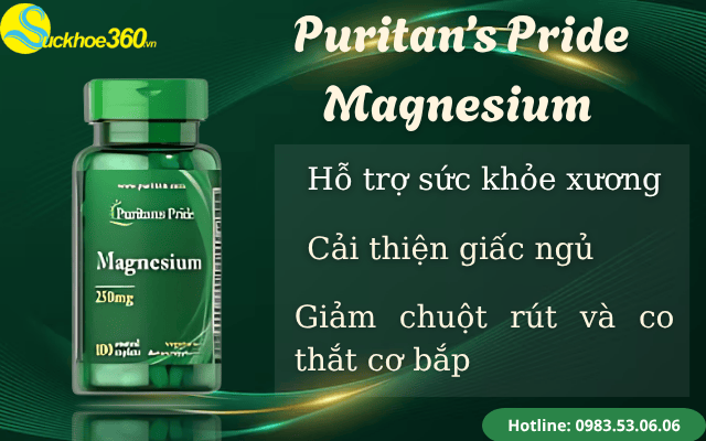 Puritan’s Pride Magnesium 250mg là sản phẩm gì?