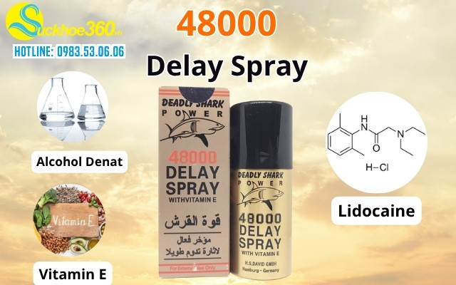 Thành phần của xịt 48000 Delay Spray