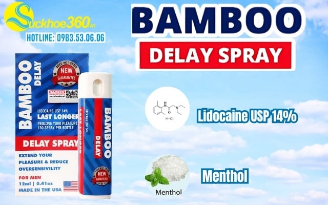 Những thành phần có trong xịt BamBoo Delay Spray