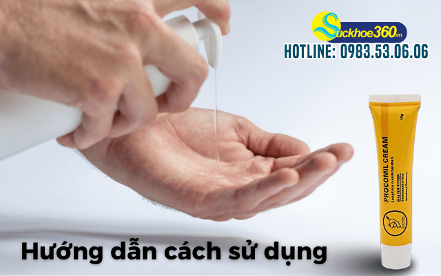 hướng dẫn sử dụng Gel Procomil Cream cách dùng đúng