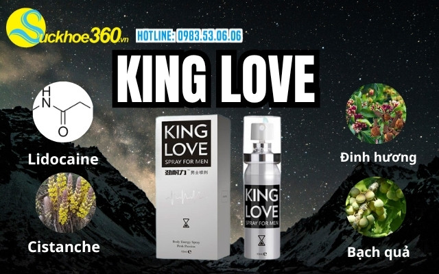 2. Thành phần và cơ chế hoạt động của Xịt King Love
