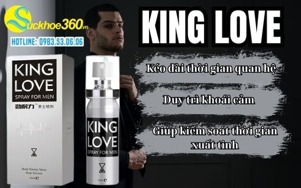 Công dụng nổi bật của Xịt King Love