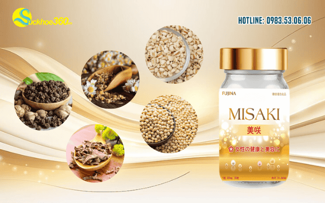 Thành phần chính của Viên uống Misaki Fujina