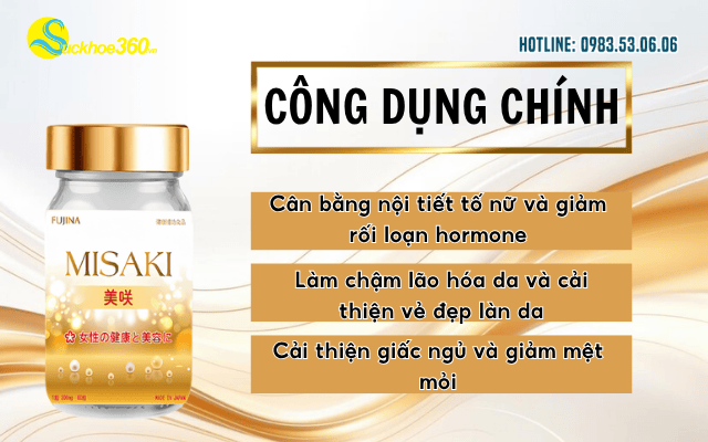 công dụng Viên uống Misaki Fujina
