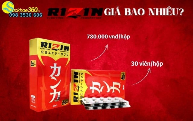 Rizin Nhật Bản giá bao nhiêu? 1 hộp bao nhiêu viên?