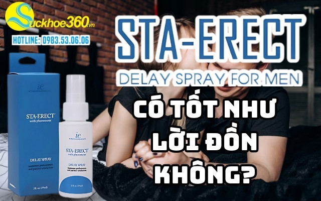 Xịt Sta‑Erect Delay Spray có tốt như lời đồn?