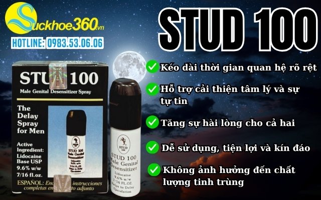 Những công dụng của Stud 100