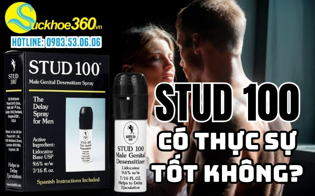 Xịt chống xuất tinh sớm Stud 100 có tốt như lời đồn?
