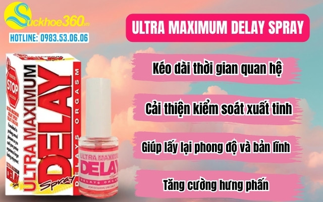 Ultra Maximum Delay Spray có những công dụng gì?