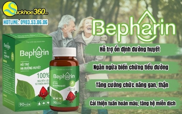 Bepharin có công dụng đặc biệt gì người tiểu đường?