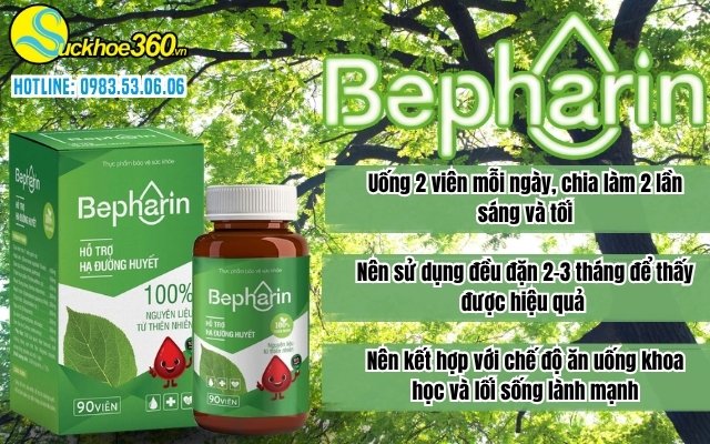 Cách sử dụng viên uống Bepharin và những lưu ý khi dùng