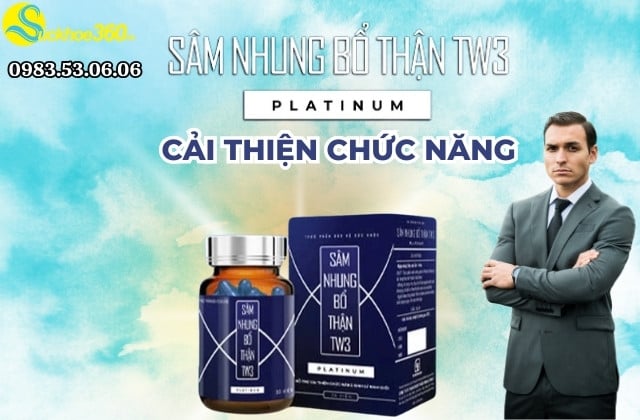 Thành phần sâm nhung bổ thận tw3 platinum