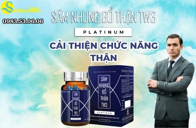 Hướng dẫn sử dụng sâm nhung bổ thận tw3 platinum