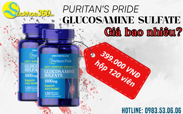 Puritan's Pride Glucosamine Sulfate 1000mg giá bao nhiêu