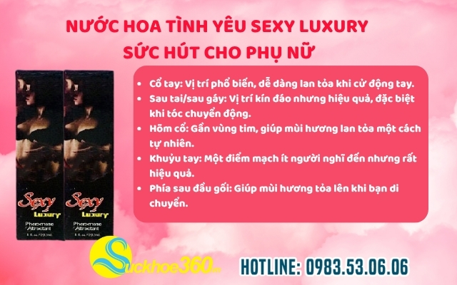 Hướng Dẫn Sử Dụng & Lựa Chọn Nước Hoa Sexy Luxury Hiệu Quả