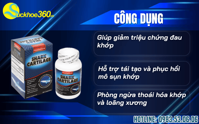 Công Dụng Nổi Bật Của Shark Cartilage Pharmekal