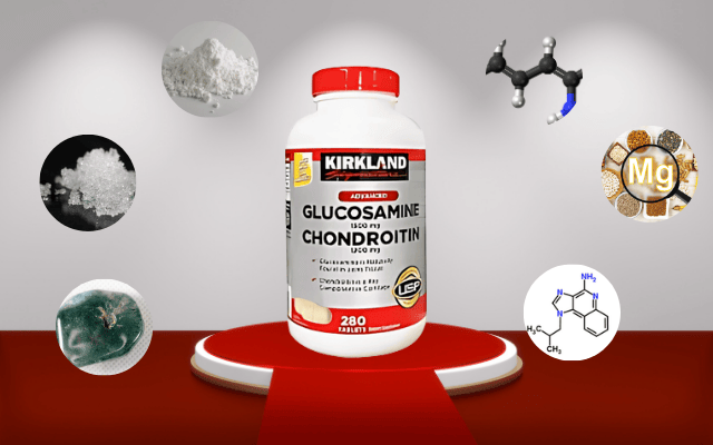 Viên uống Kirkland Glucosamine Chondroitin thành phần