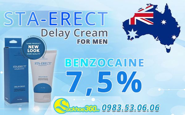 thành phần sta-erect delay cream for men