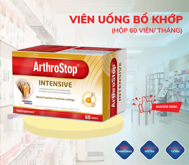 Stada ArthroStop Intensive - Giúp tăng tiết dịch khớp, giảm khô khớp