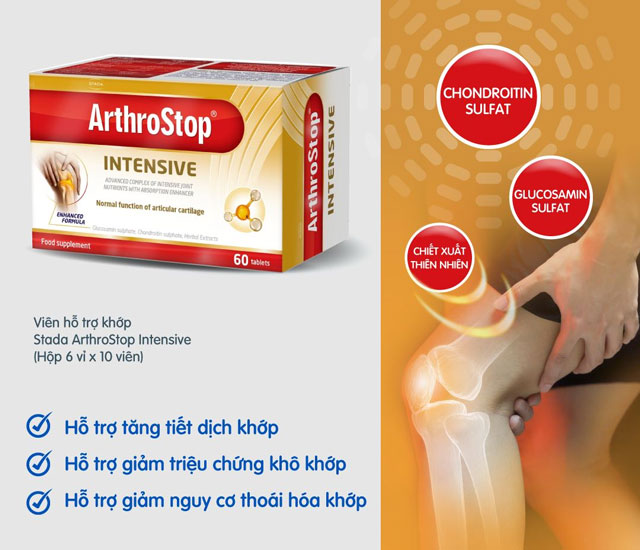 Stada ArthroStop Intensive - Giúp tăng tiết dịch khớp, giảm khô khớp