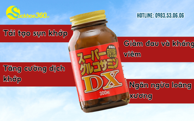 Super Glucosamine DX Nhật Bản công dụng