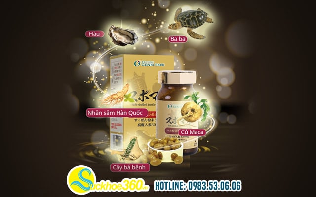 Thành phần có trong viên uống Supomaca