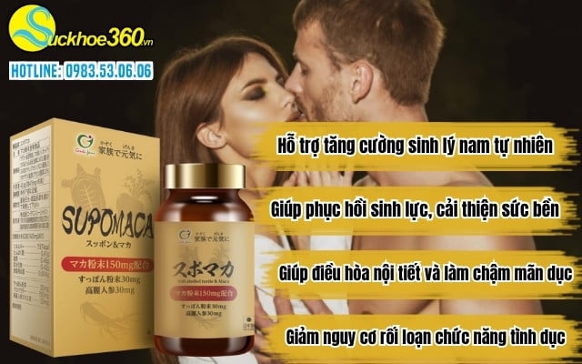 Viên uống Supomaca có những công dụng gì?