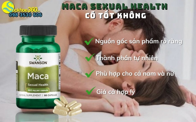 Sản phẩm hỗ trợ sinh lý Swanson Maca Sexual Health có tốt không?