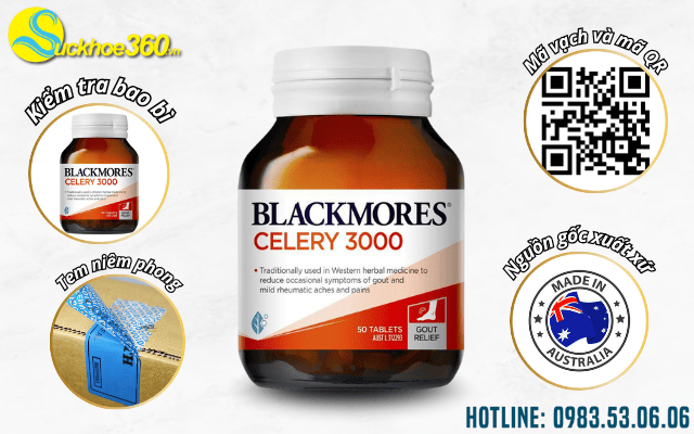 Cách nhận biết Blackmores Celery 3000 chính hãng