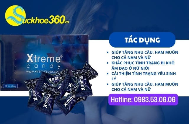 Kẹo Sâm Xtreme Candy có tác dụng gì?