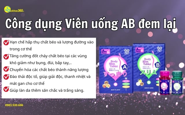 Viên uống giảm cân AB