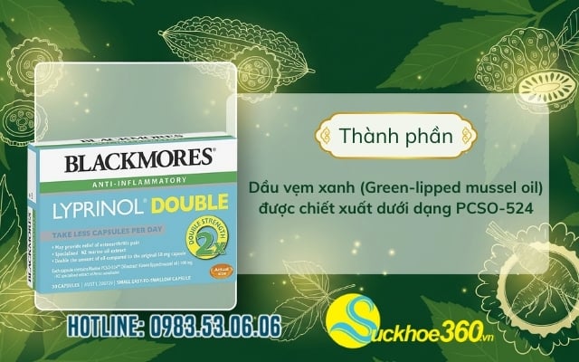 Thành Phần Của Blackmores Lyprinol Double