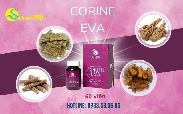 Thành phần và công dụng vượt trội của viên uống Corine Eva