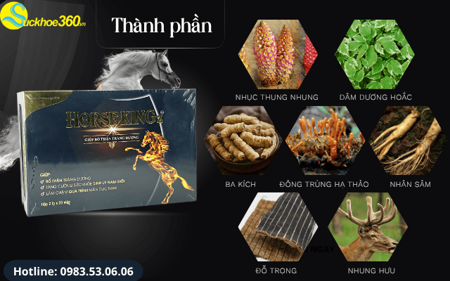 Thành phần có trong Viên uống Horse Kingz