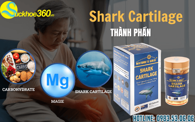Thành phần chính của viên khớp Nature's Gold Shark Cartilage