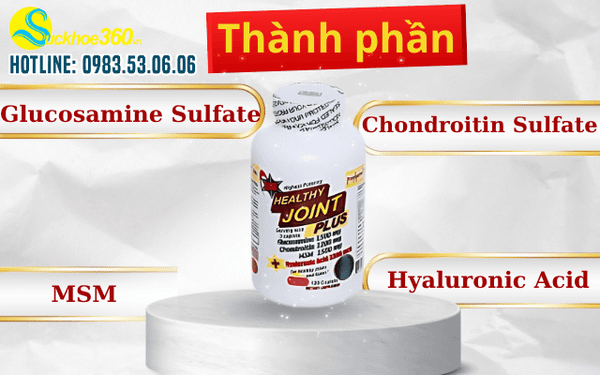Thành phần viên uống Healthy Joint Plus giúp gì cho xương khớp?