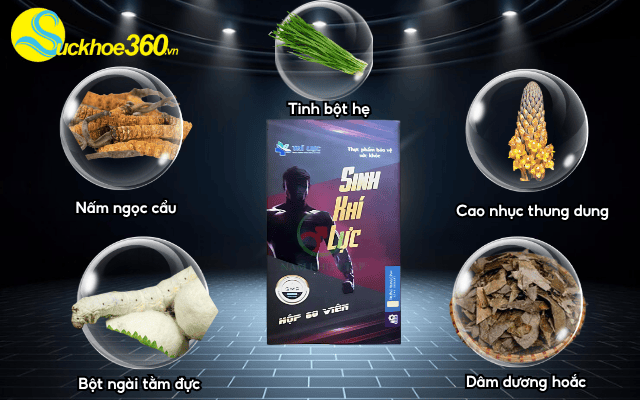 Những thành phần có trong viên uống Sinh Khí Lực