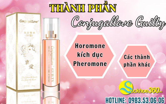 Thành phần chính của nước hoa kích thích Conjugallove Guilty