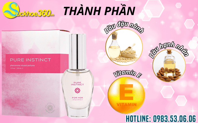 Thành phần chính của nước hoa Pure Instinct Pheromone for Her