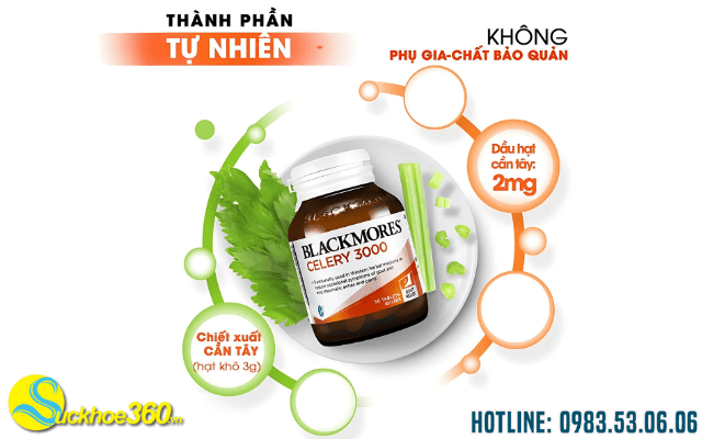 Thành phần có trong Blackmores Celery 3000