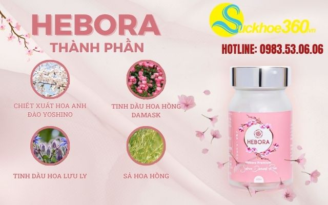 thành phần có trong viên uống hebora
