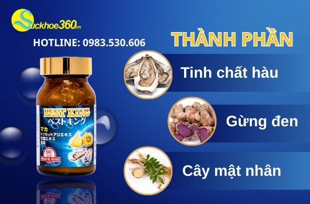 Thành phần Best King Jpanwell